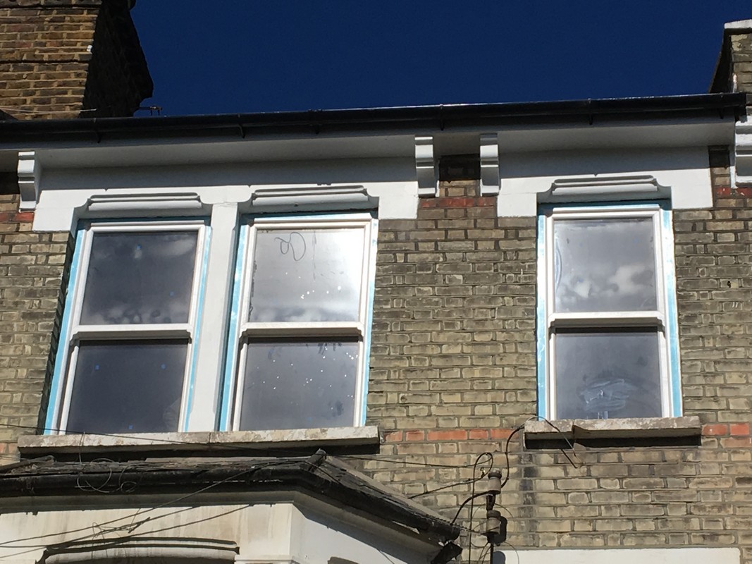New uPVC sash windows fitted on Victorian terrace in Brentford